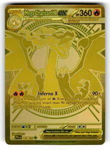 Mega Charizard X ex – 130/094 PFL: ME02: Phantasmal Flames Mega Hyper Rare Holo NM