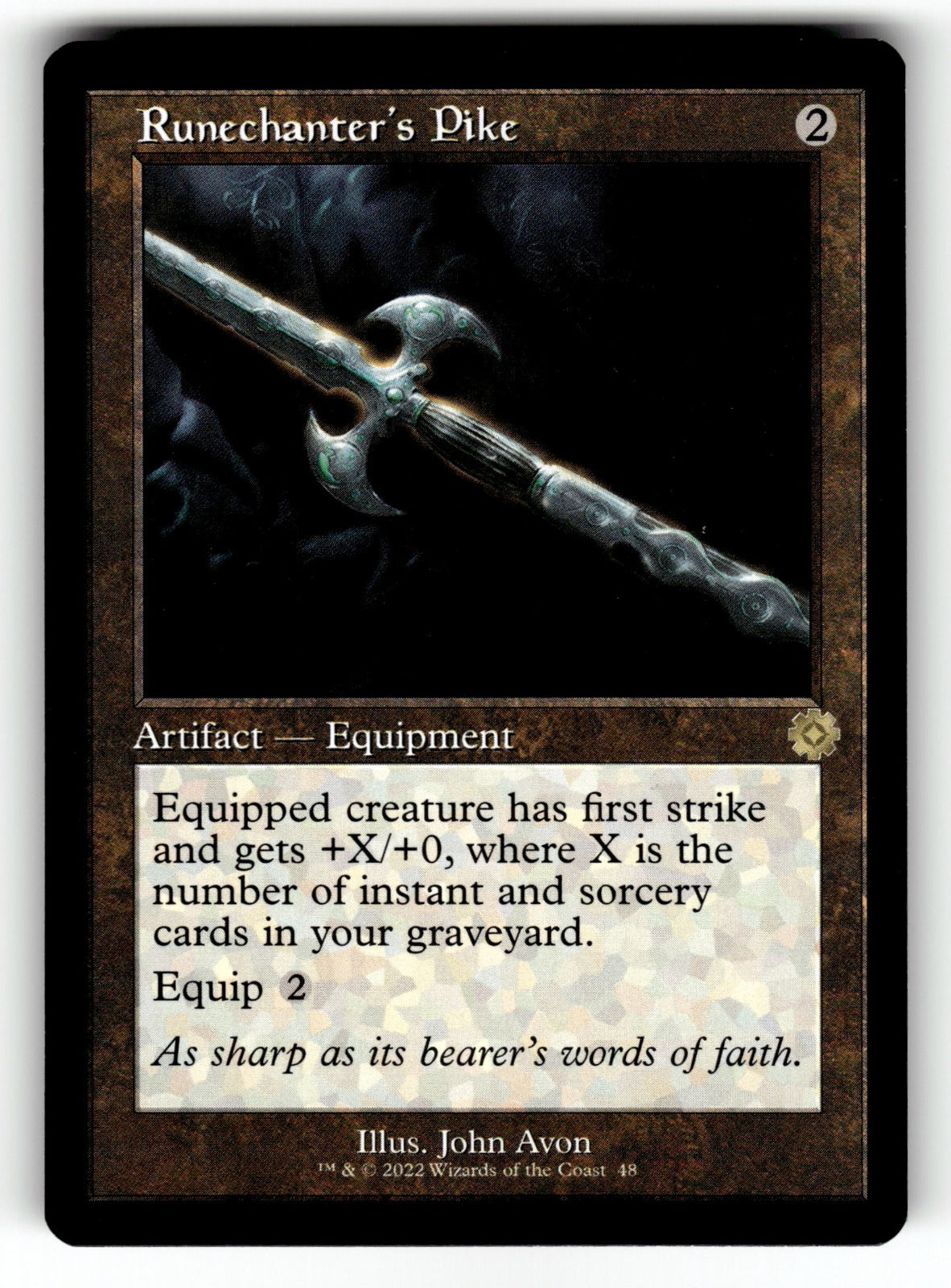Runechanter's Pike – 48 BRR: The Brothers' War: Retro Frame Artifacts R NM