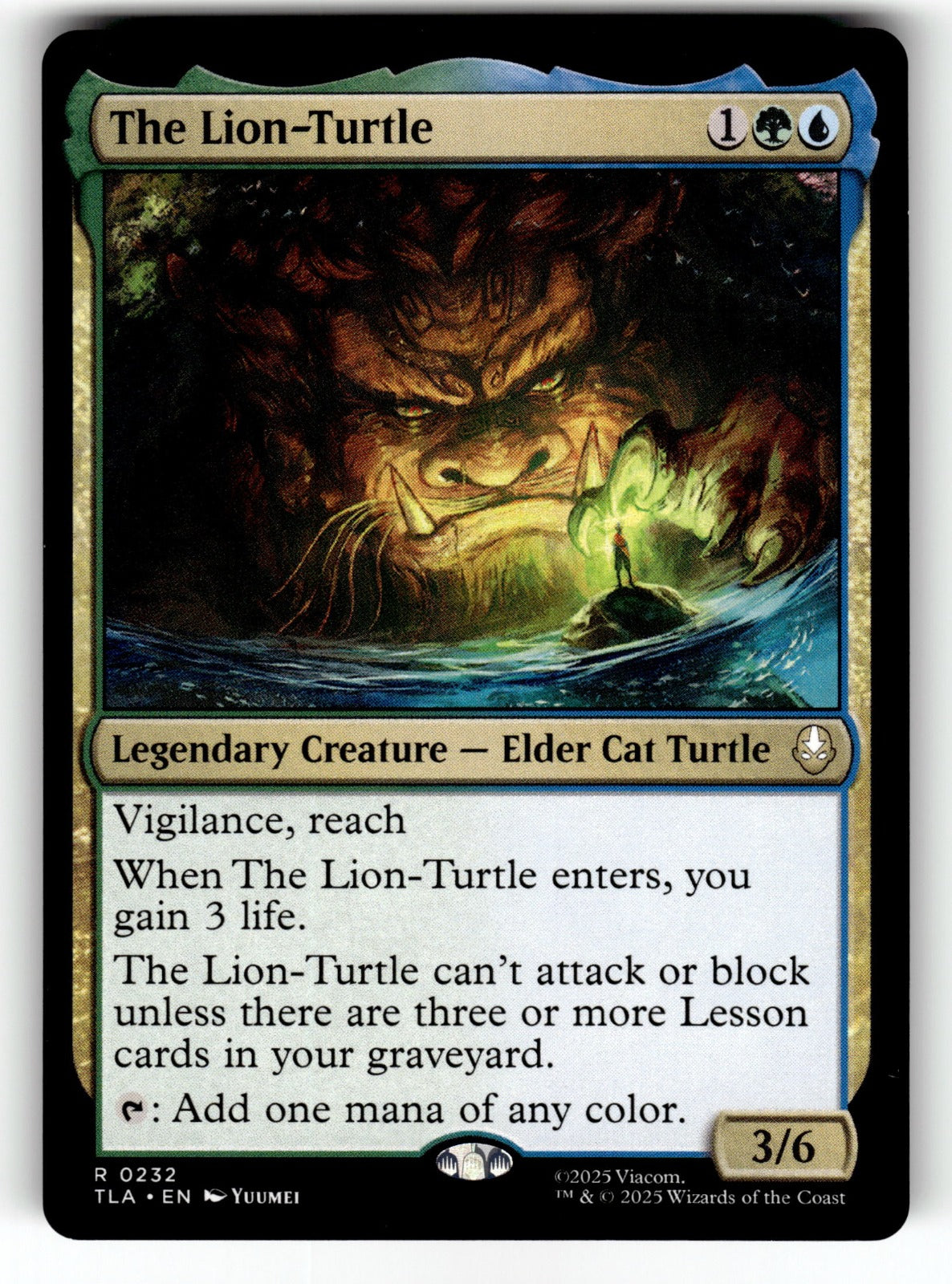 The Lion-Turtle – 232 TLA: Avatar: The Last Airbender R NM