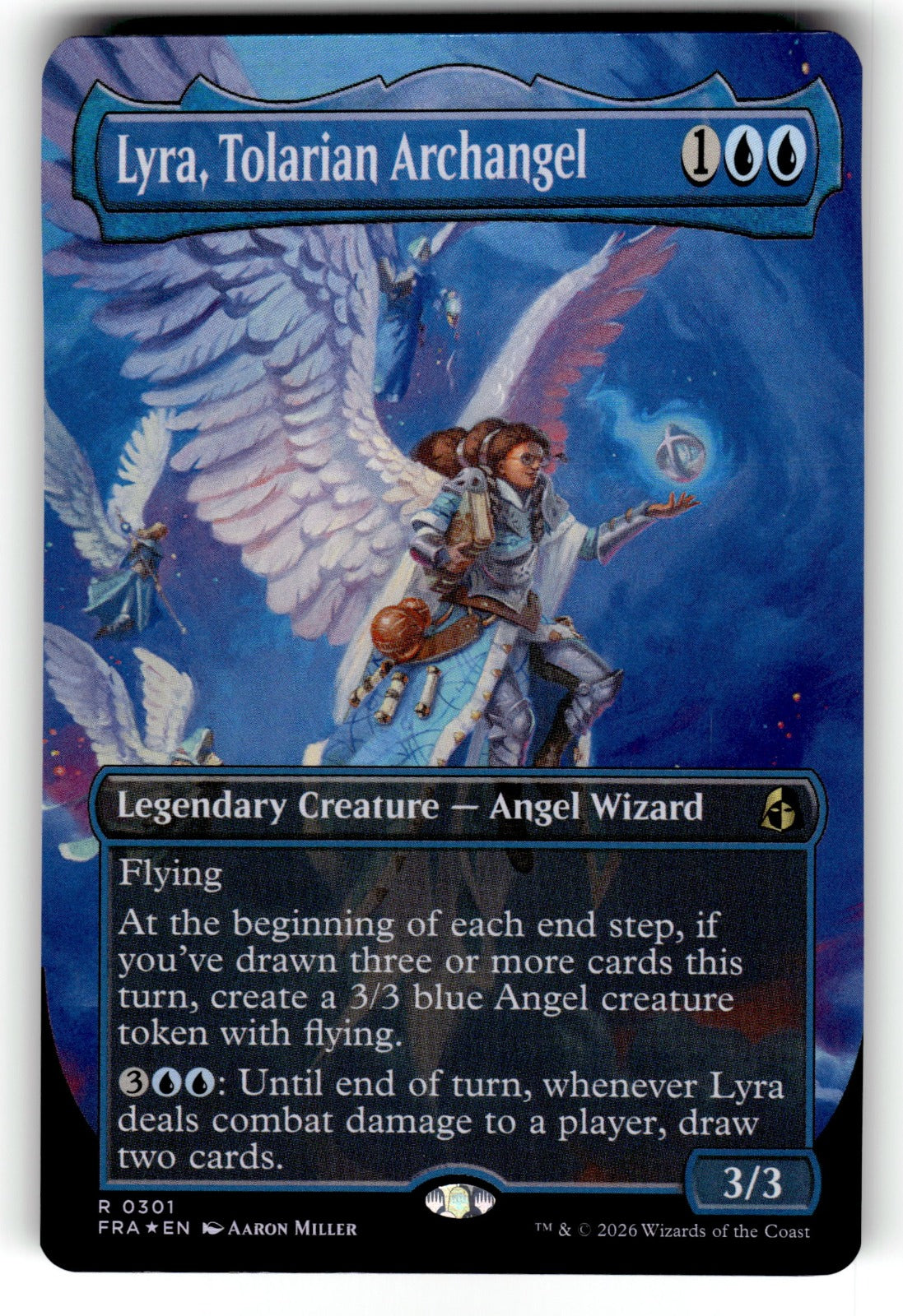Lyra, Tolarian Archangel (Borderless) – 301 FRA: Reality Fracture R Foil LP