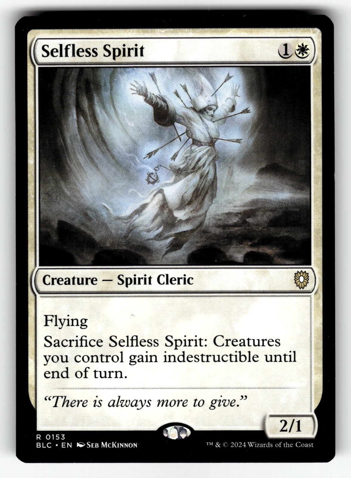 Selfless Spirit – 153 BLC: Commander: Bloomburrow R NM