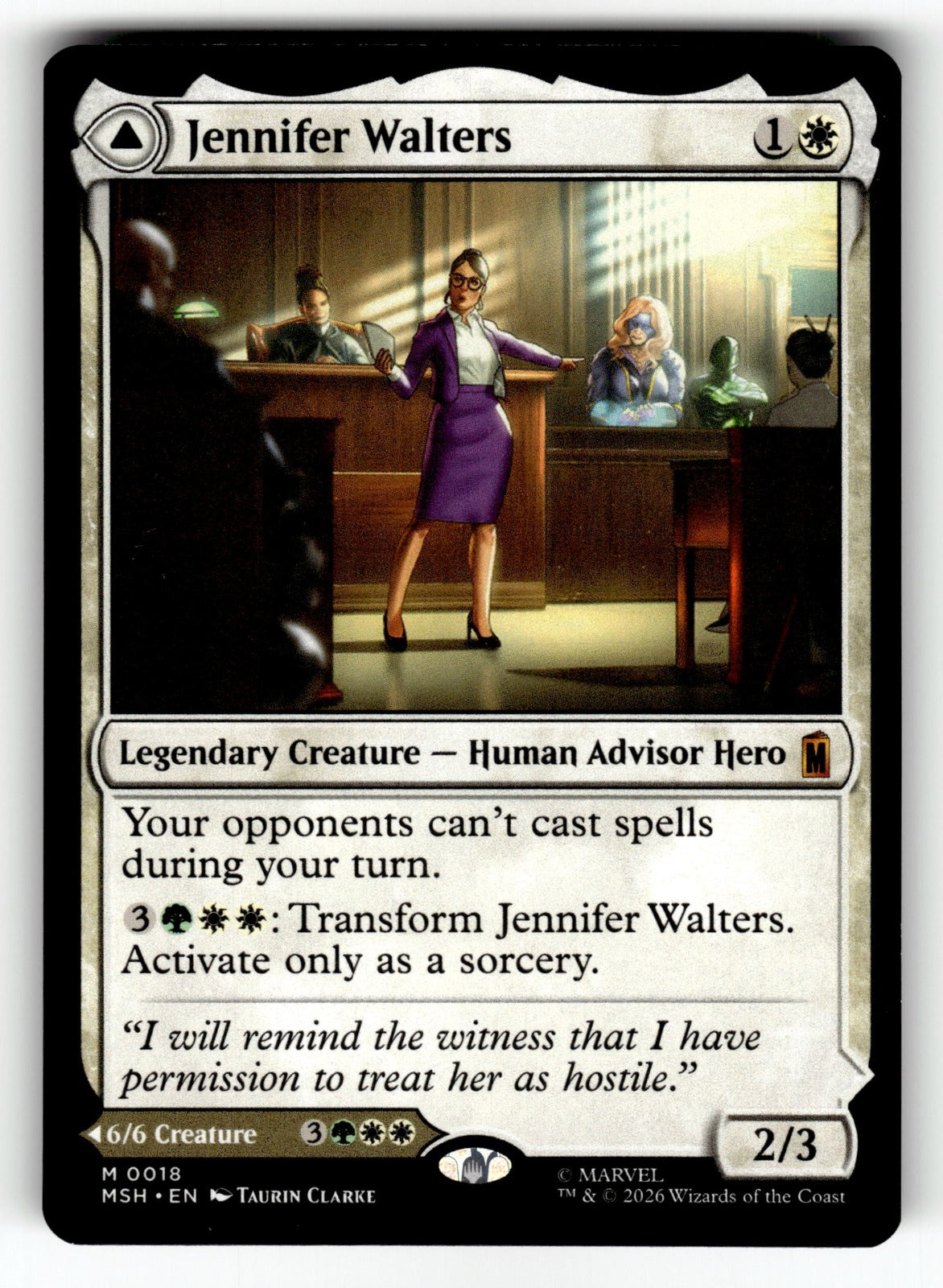 Jennifer Walters – 18 MSH: Marvel Super Heroes M NM