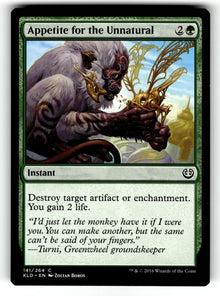 Appetite for the Unnatural – 141 KLD: Kaladesh C NM