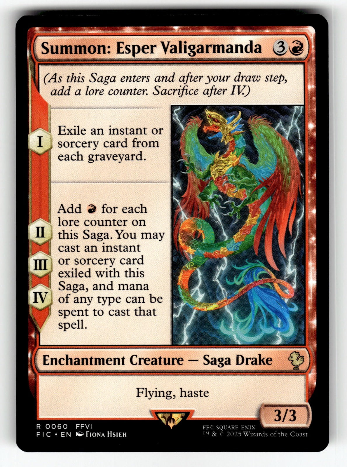 Summon: Esper Valigarmanda – 60 FIC: Commander: FINAL FANTASY R NM