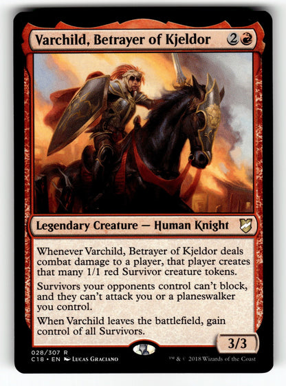 Varchild, Betrayer of Kjeldor – 28 C18: Commander 2018 R NM