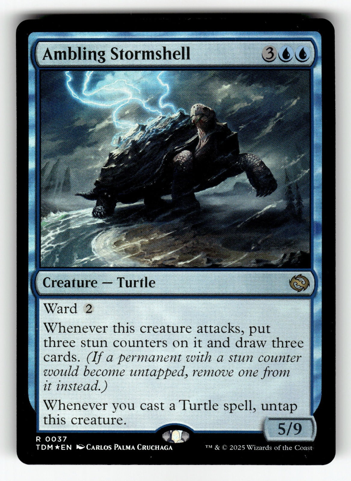 Ambling Stormshell – 37 TDM: Tarkir: Dragonstorm R Foil NM