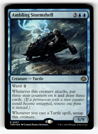 Ambling Stormshell – 37 TDM: Tarkir: Dragonstorm R Foil NM