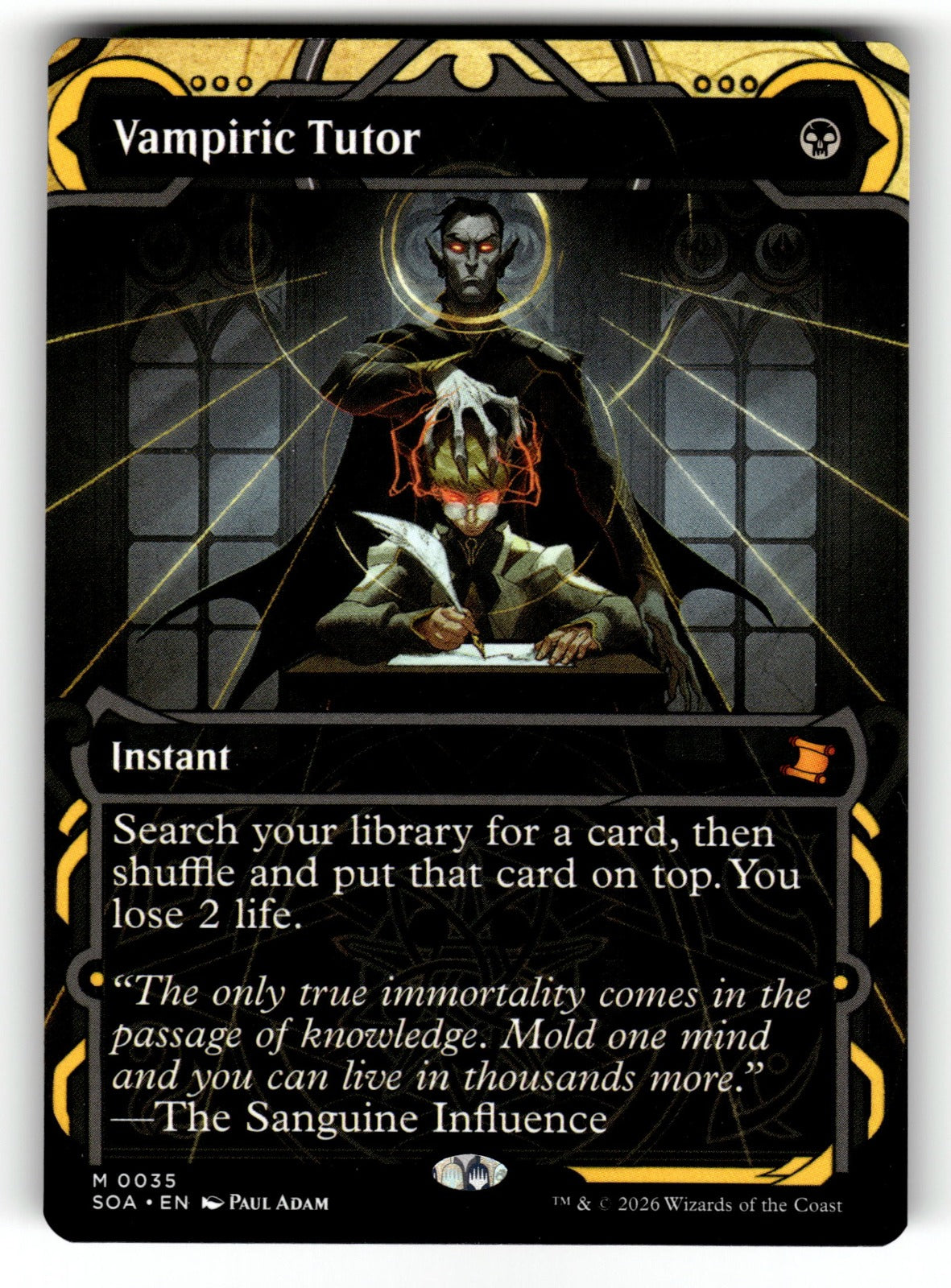 Vampiric Tutor – 35 SOA: Secrets of Strixhaven: Mystical Archive M NM