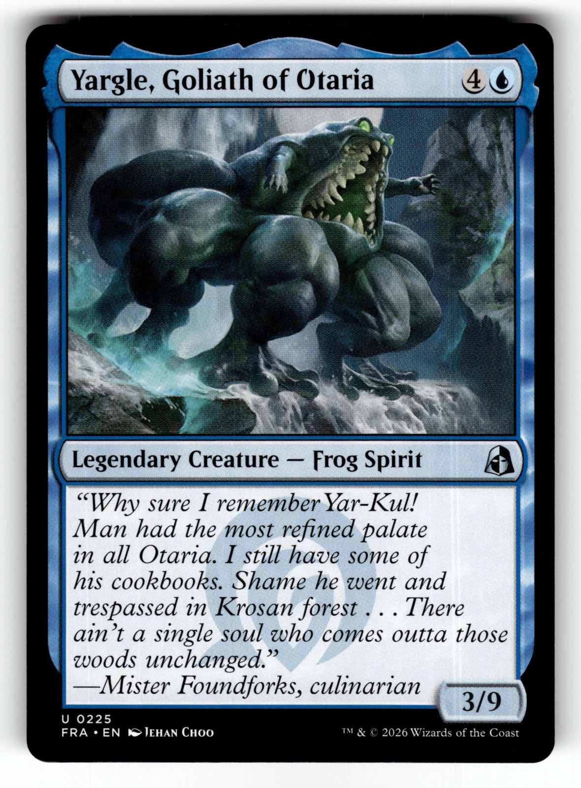 Yargle, Goliath of Otaria – 225 FRA: Reality Fracture U NM