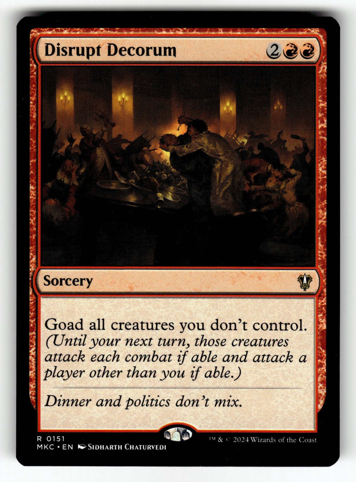 Disrupt Decorum – 151 MKC: Commander: Murders at Karlov Manor R NM