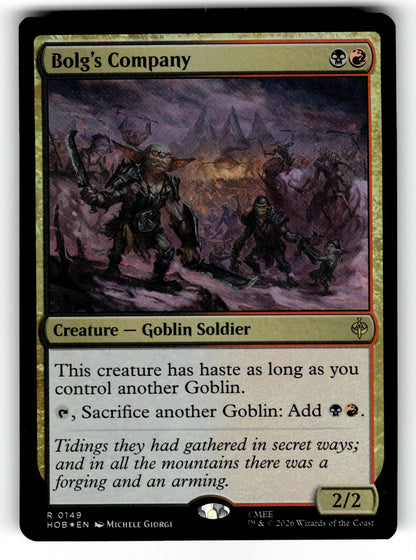 Bolg's Company – 149 HOB: The Hobbit R Foil NM