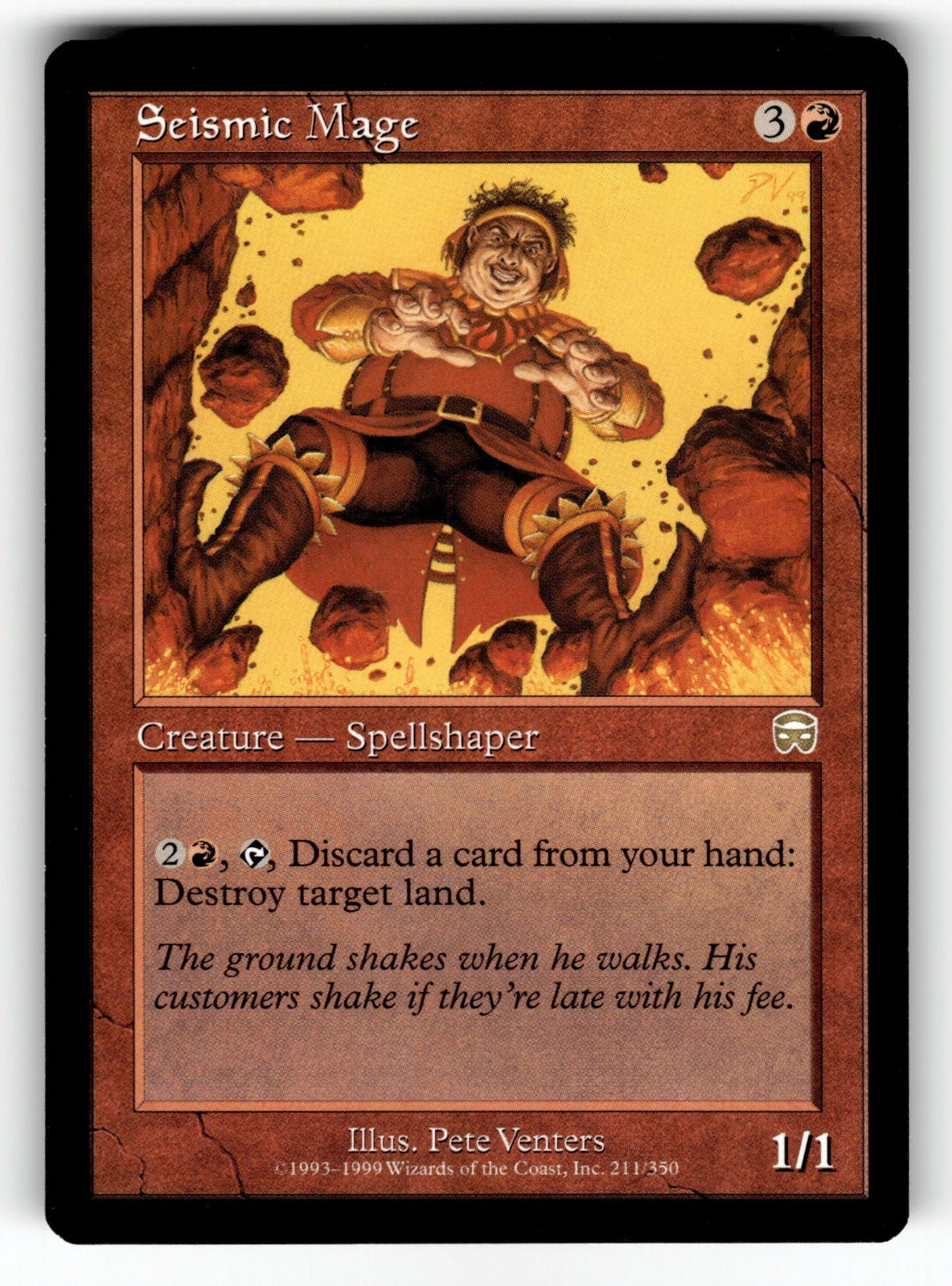 Seismic Mage – 211 MMQ: Mercadian Masques R NM