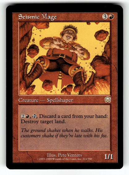 Seismic Mage – 211 MMQ: Mercadian Masques R NM