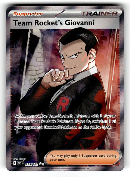 Team Rocket's Giovanni – 225/182 DRI: SV10: Destined Rivals Ultra Rare HoloNM