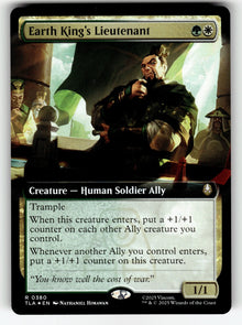 Earth King's Lieutenant (Extended Art) – 380 TLA: Avatar: The Last Airbender R FoilNM