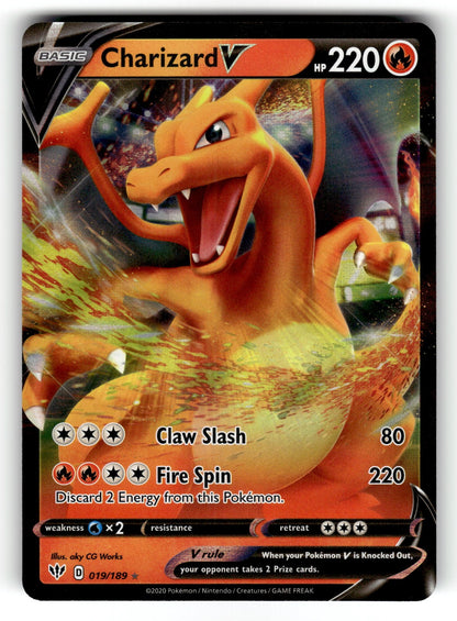 Charizard V – 019/189 SWSH03: SWSH03: Darkness Ablaze Ultra Rare Holo NM