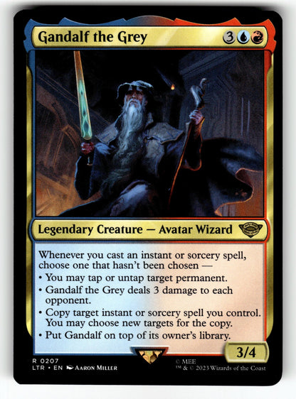 Gandalf the Grey – 207 LTR: Universes Beyond: The Lord of the Rings: Tales of Middle-earth R NM