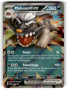 Mabosstiff ex – 086 SVP: SV: Scarlet & Violet Promo Cards Promo Holo NM
