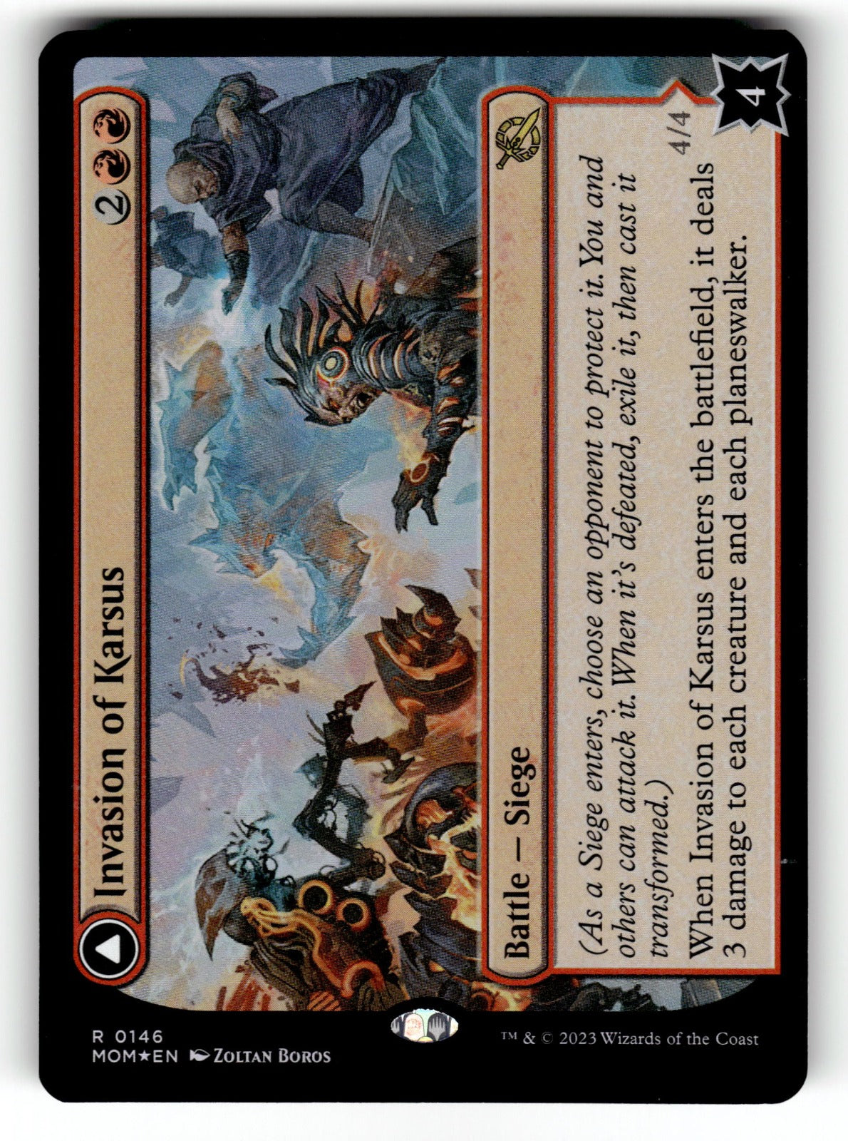 Invasion of Karsus – 146 MOM: March of the Machine R FoilNM