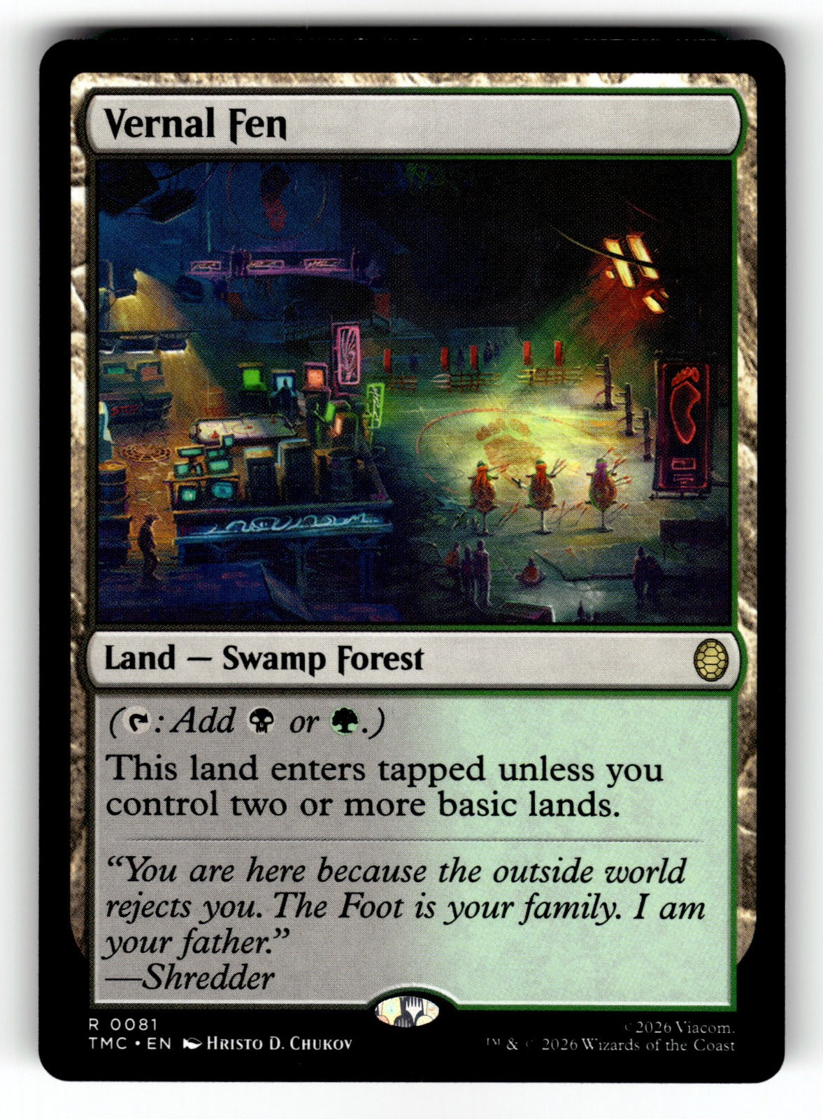 Vernal Fen – 81 TMC: Commander: Teenage Mutant Ninja Turtles R NM