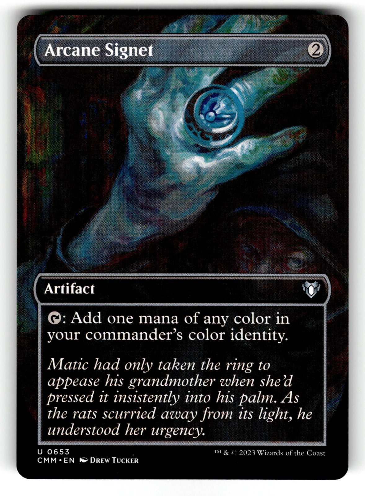 Arcane Signet (Borderless) – 653 CMM: Commander Masters U LP