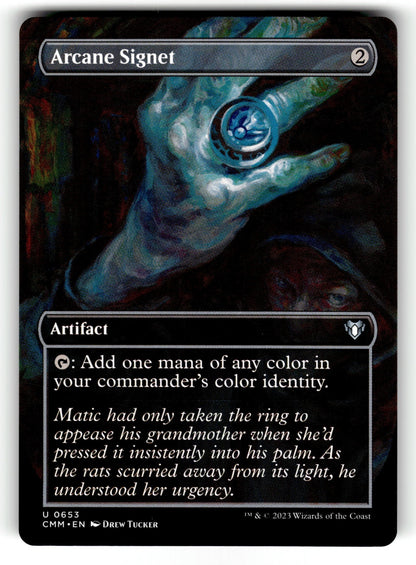 Arcane Signet (Borderless) – 653 CMM: Commander Masters U LP