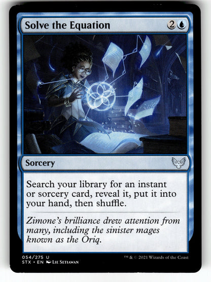 Solve the Equation – 54 STX: Strixhaven: School of Mages U NM