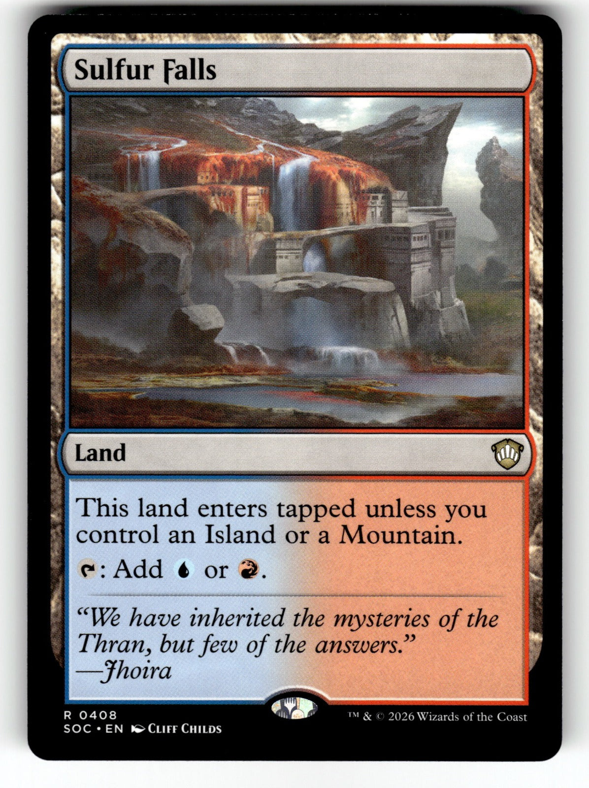 Sulfur Falls – 408 SOC: Commander: Secrets of Strixhaven R NM