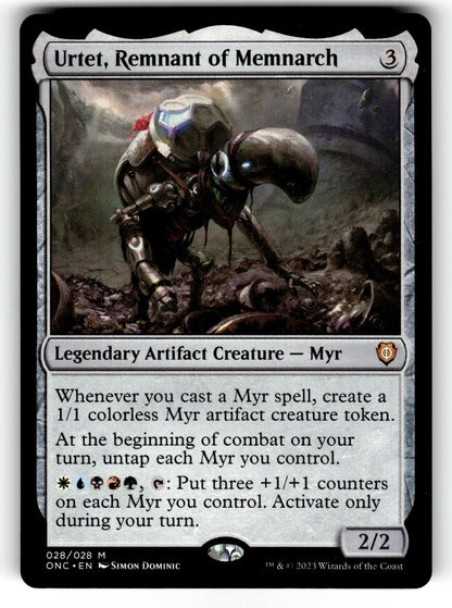 Urtet, Remnant of Memnarch – 28 ONC: Commander: Phyrexia: All Will Be One M NM