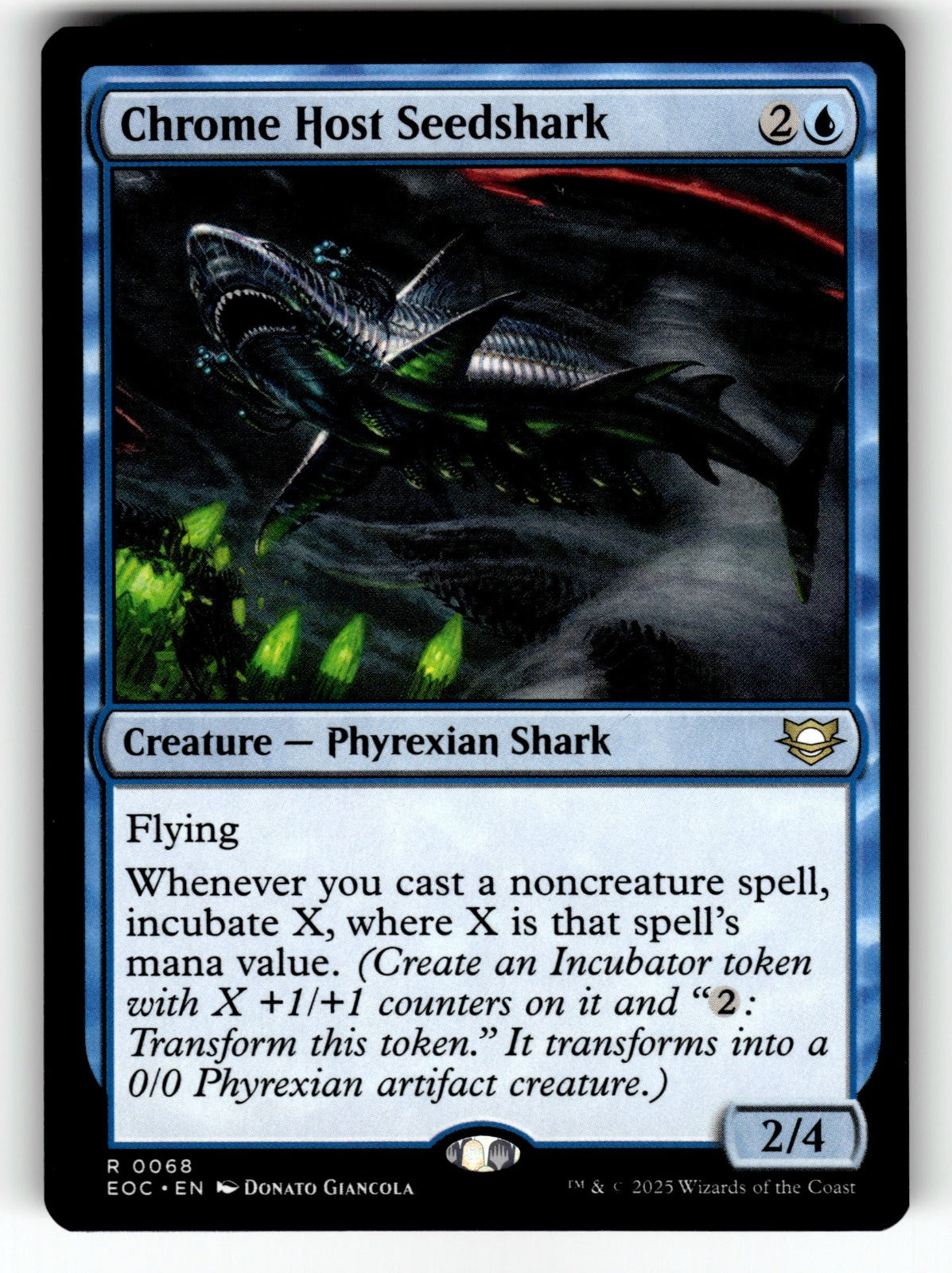 Chrome Host Seedshark – 68 EOC: Commander: Edge of Eternities R NM
