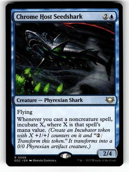 Chrome Host Seedshark – 68 EOC: Commander: Edge of Eternities R NM