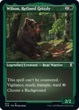 Wilson, Refined Grizzly (Foil Etched) – 522 CLB: Commander Legends: Battle for Baldur's Gate U Foil NM