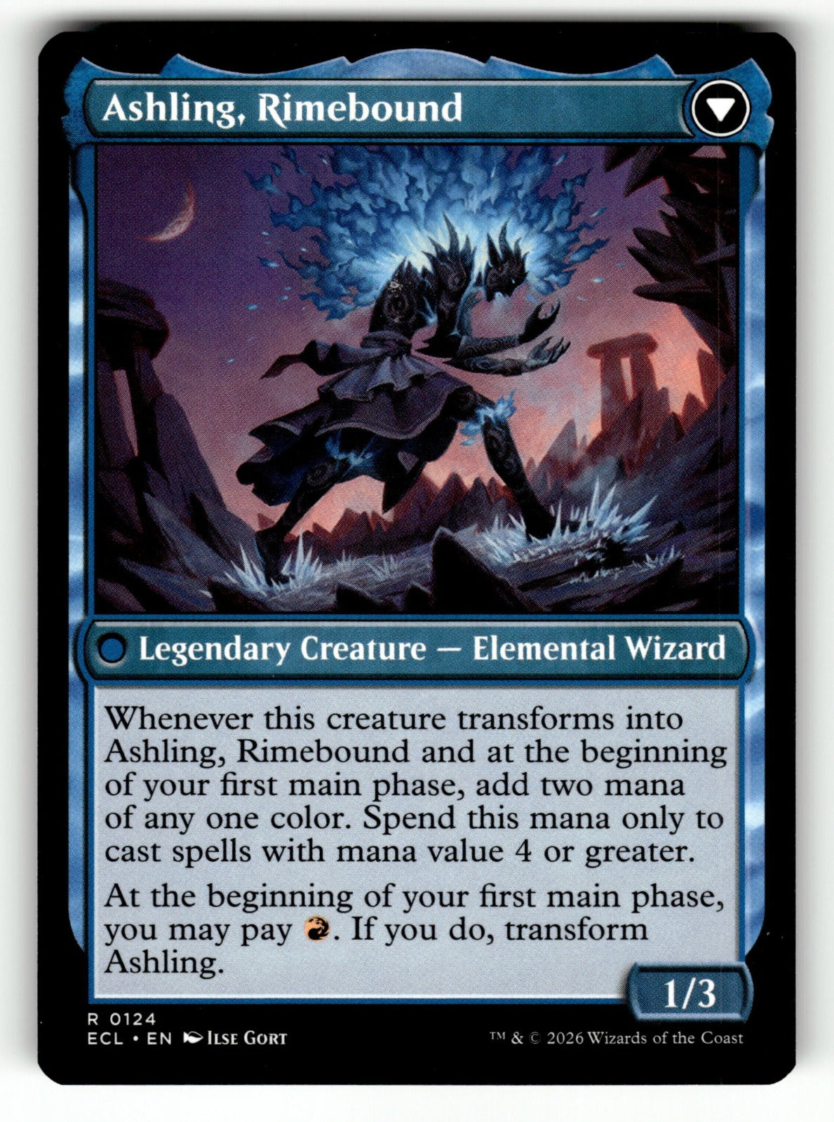 Ashling, Rekindled – 124 ECL: Lorwyn Eclipsed R NM (Back)