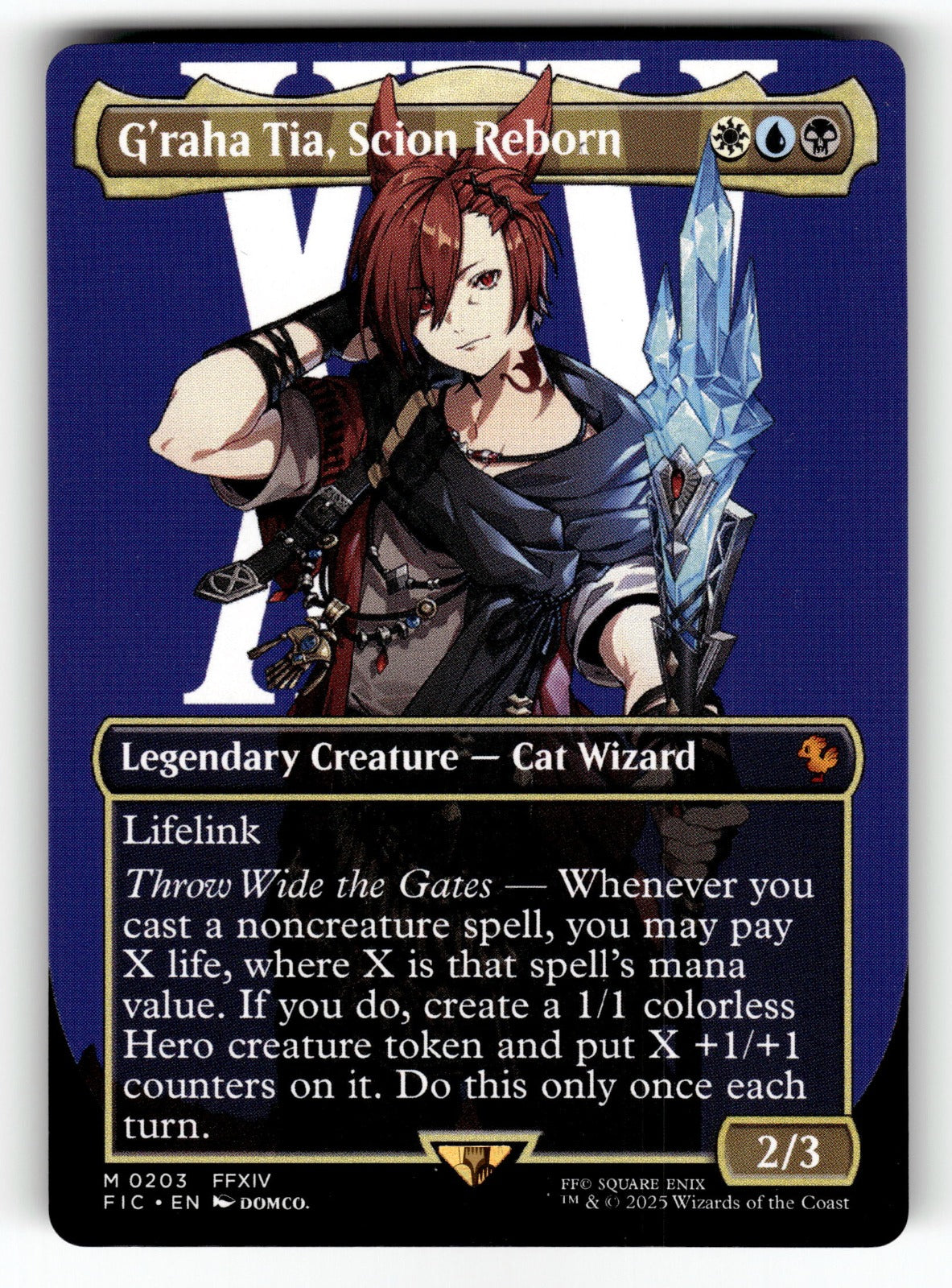 G'raha Tia, Scion Reborn (Borderless) – 203 FIC: Commander: FINAL FANTASY M NM