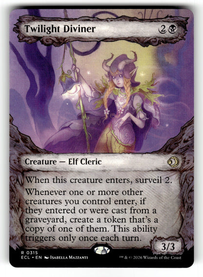 Twilight Diviner (Showcase) – 315 ECL: Lorwyn Eclipsed R NM