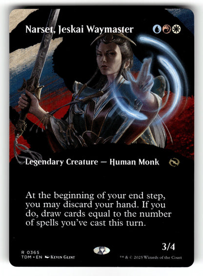 Narset, Jeskai Waymaster (Borderless) – 365 TDM: Tarkir: Dragonstorm R NM