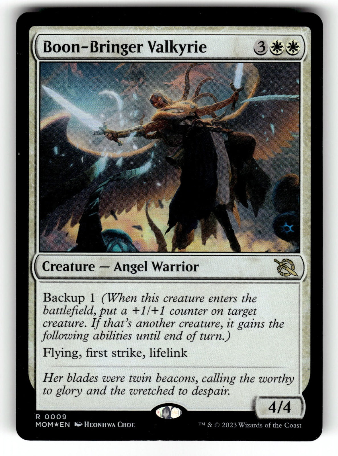 Boon-Bringer Valkyrie – 9 MOM: March of the Machine R Foil NM