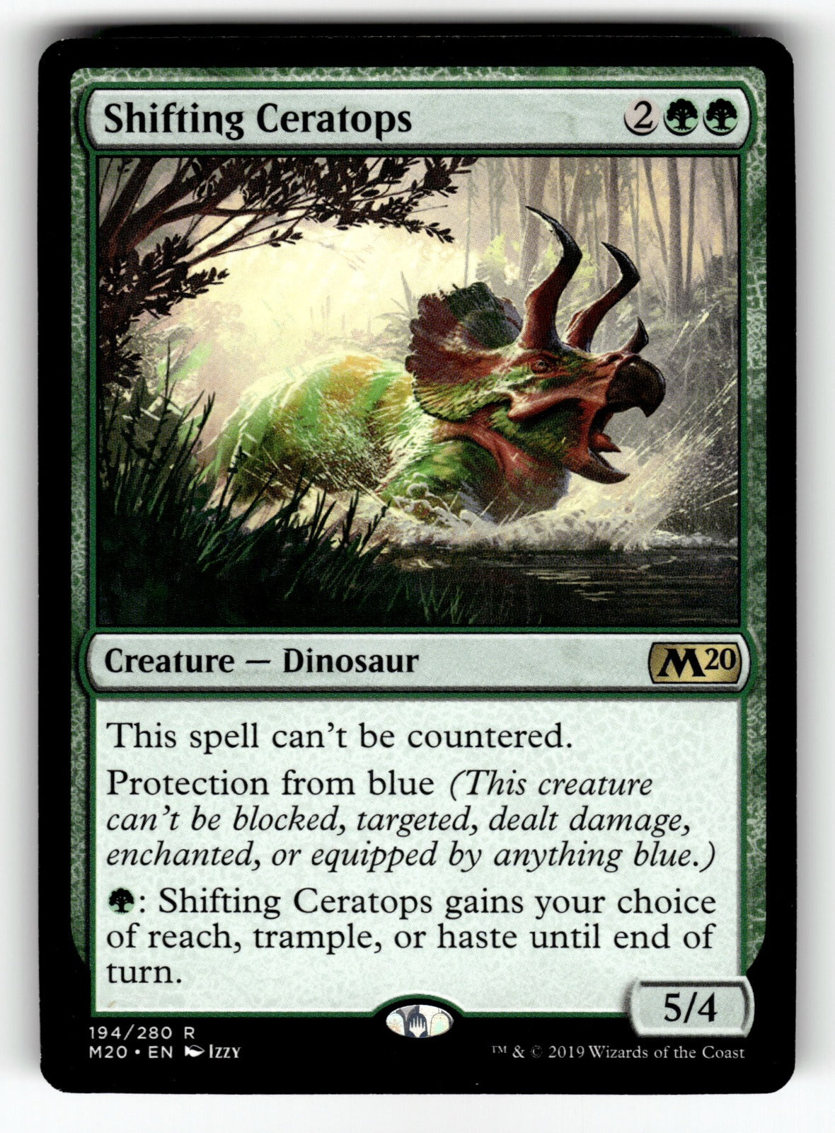 Shifting Ceratops – 194 M20: Core Set 2020 R NM