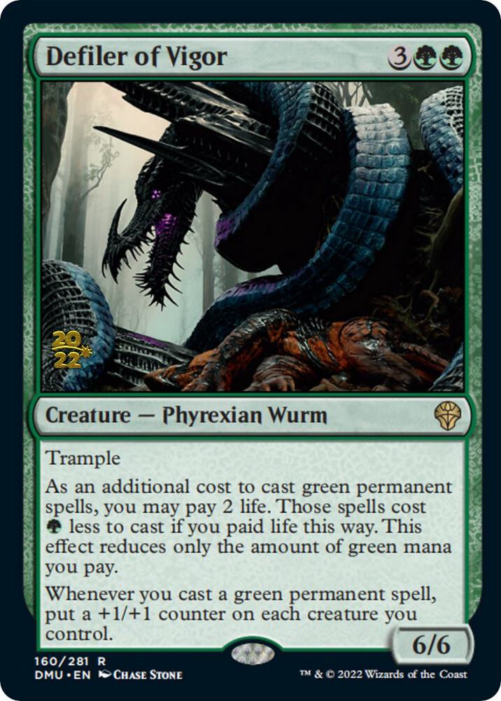 Defiler of Vigor – 160 PRE: Prerelease Cards R Foil NM