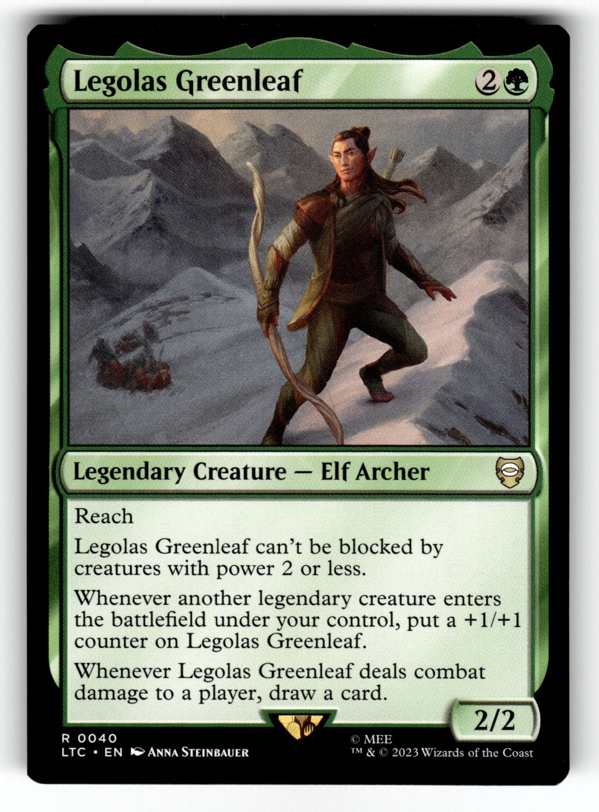 Legolas Greenleaf – 40 LTC: Commander: The Lord of the Rings: Tales of Middle-earth R LP