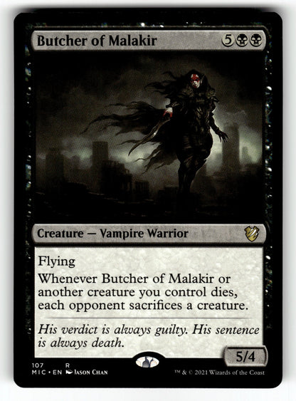 Butcher of Malakir – 107 MIC: Commander: Innistrad: Midnight Hunt R NM