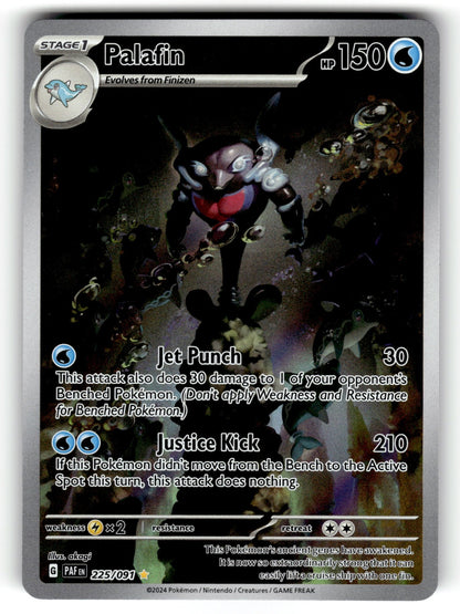 Palafin – 225/091 PAF: SV: Paldean Fates Illustration Rare HoloNM