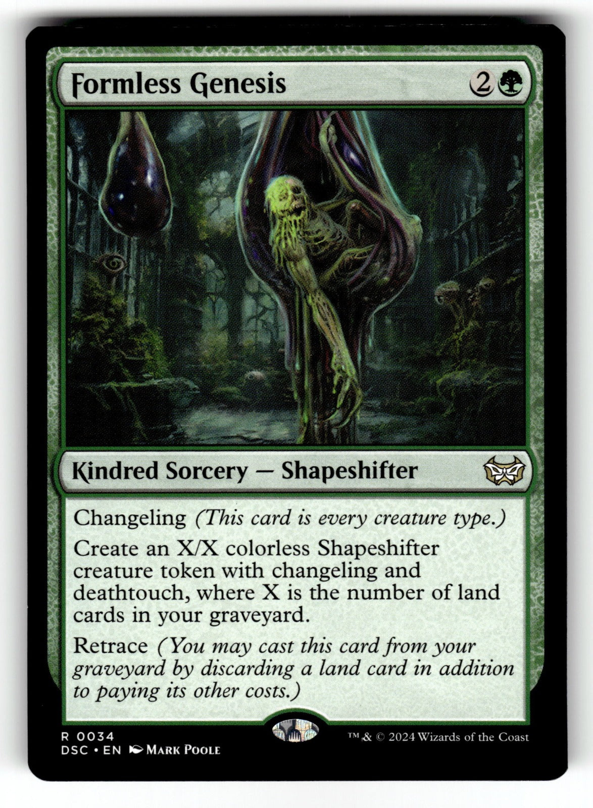 Formless Genesis – 34 DSC: Commander: Duskmourn: House of Horror R NM