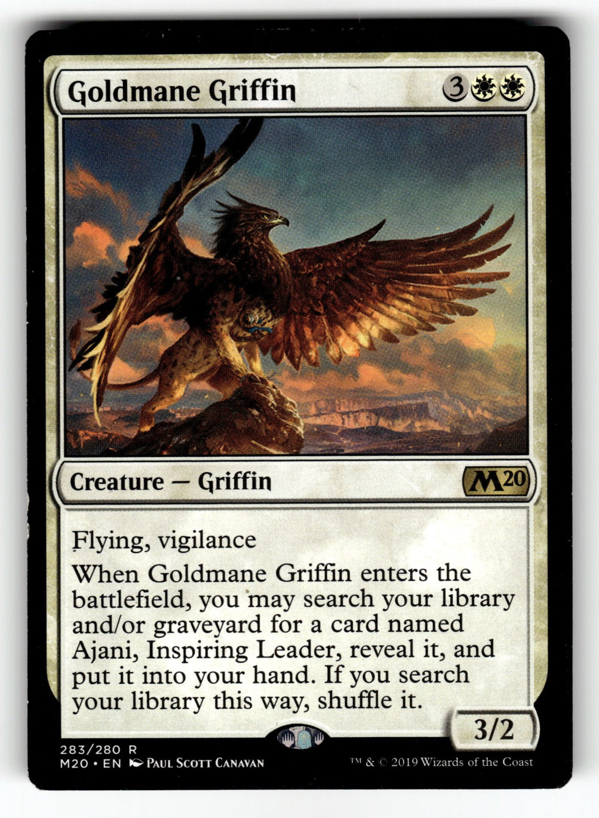 Goldmane Griffin – 283 M20: Core Set 2020 R NM