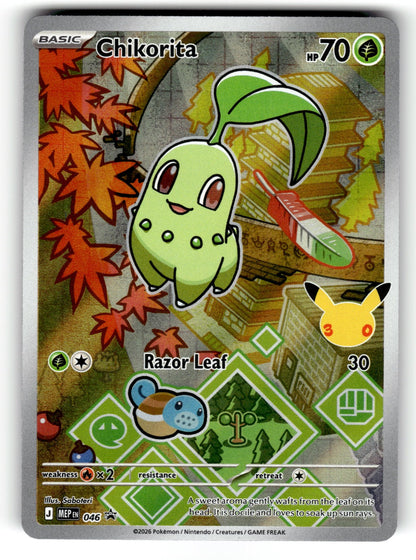 Chikorita – 046 MEP: ME: Mega Evolution Promo Promo Holo NM