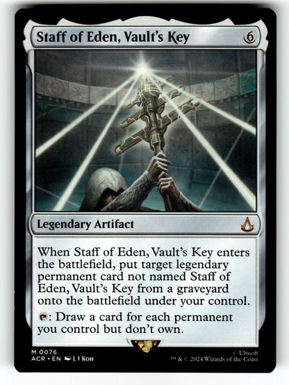 Staff of Eden, Vault's Key – 76 ACR: Universes Beyond: Assassin's Creed M NM