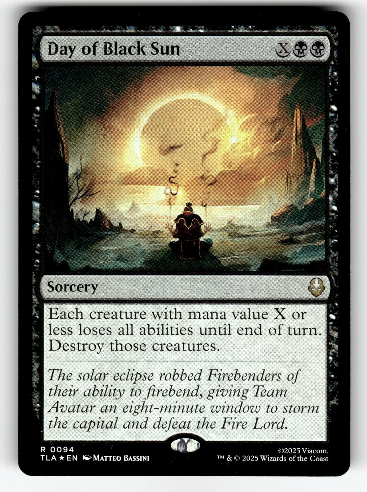 Day of Black Sun – 94 TLA: Avatar: The Last Airbender R Foil NM