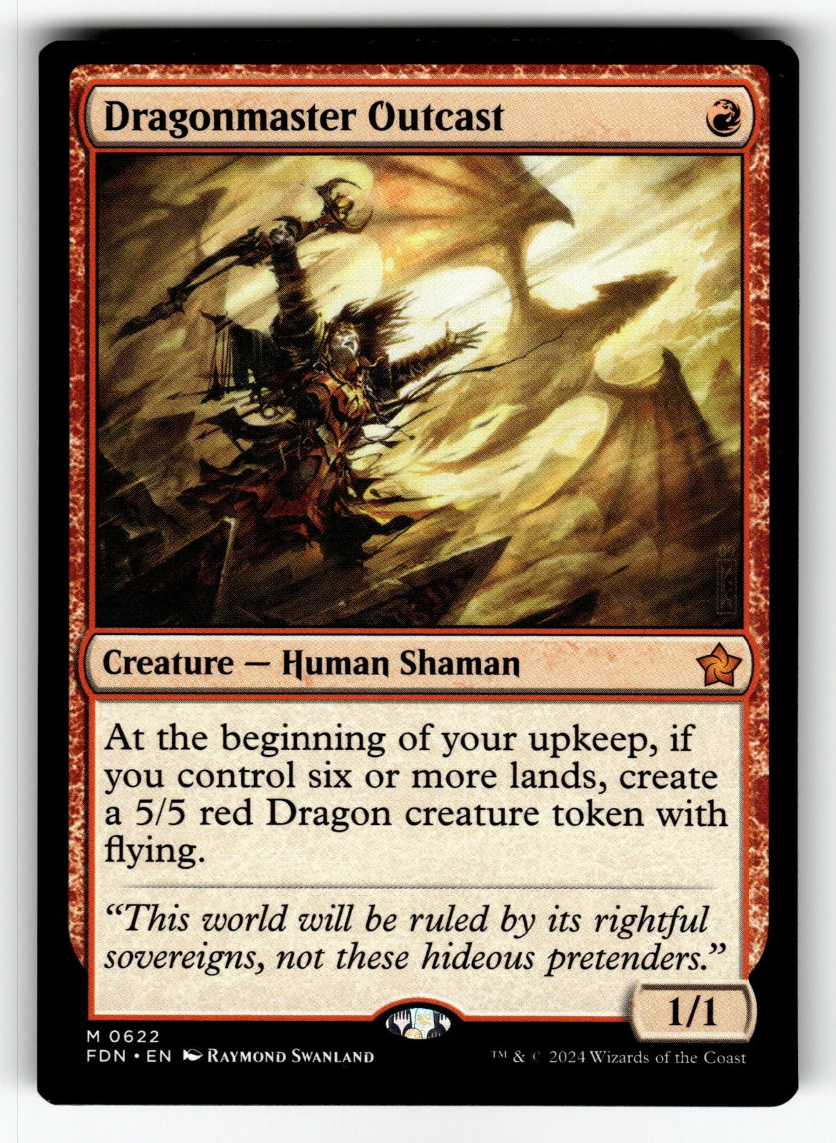 Dragonmaster Outcast – 622 FDN: Foundations M NM