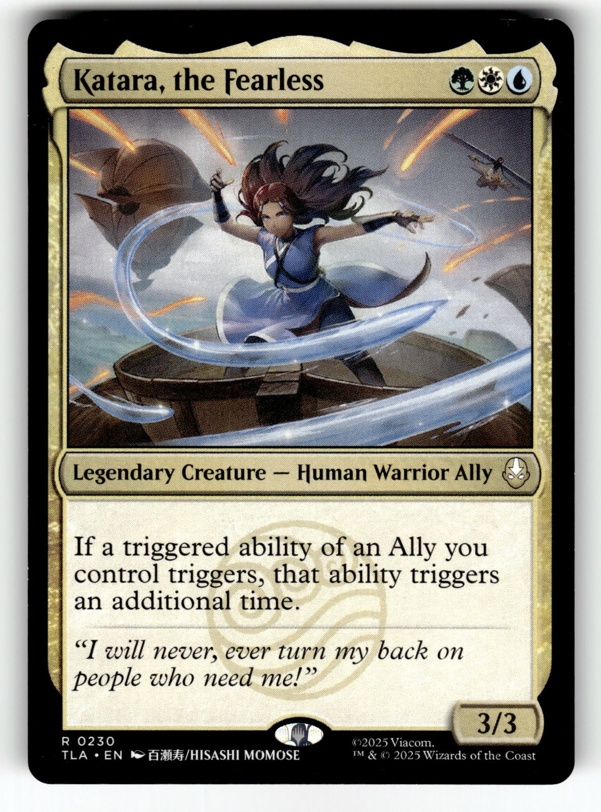 Katara, the Fearless – 230 TLA: Avatar: The Last Airbender R NM