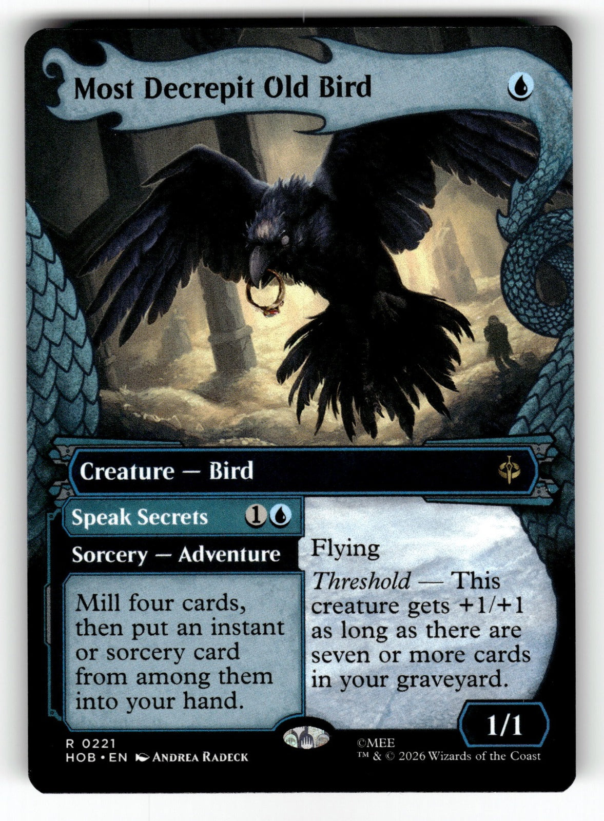 Most Decrepit Old Bird (Showcase) – 221 HOB: The Hobbit R NM